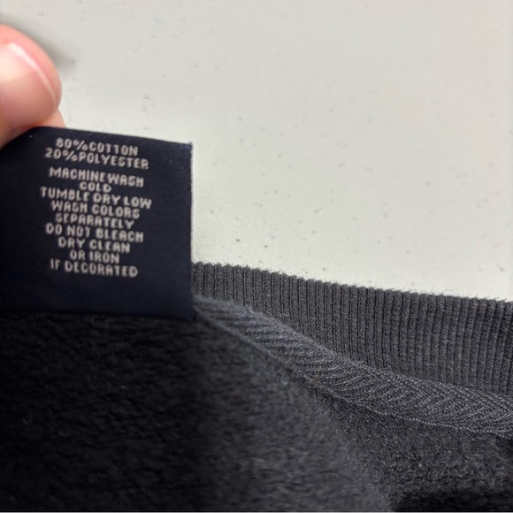 BAC Adult Large Pullover Crewneck Sweatshirt Jackson Hole Wyoming Moose Black - Picture 5 of 8